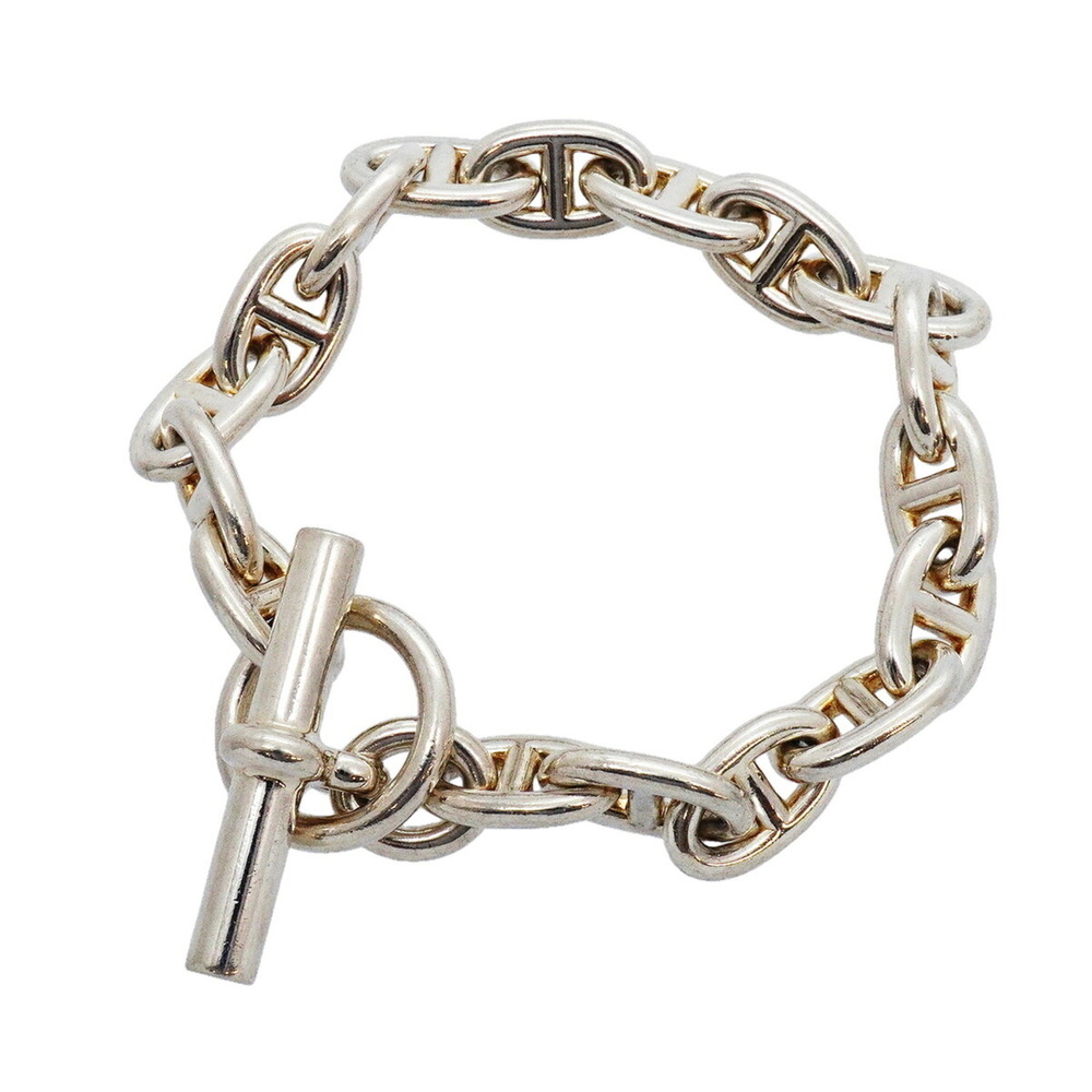 Hermes Chaine d'Ancre MM Bracelet, 17 links, Sterling Silver 925, Men's/Women's